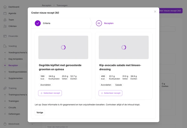 AI receptgenerator.