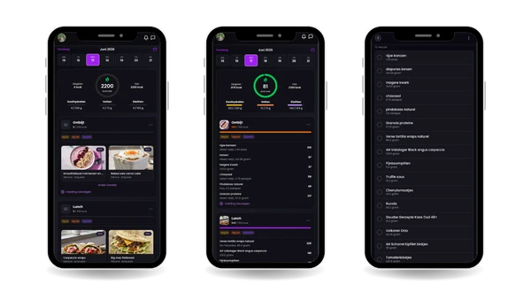 De voedingsmodule in de app voor jouw cliënten