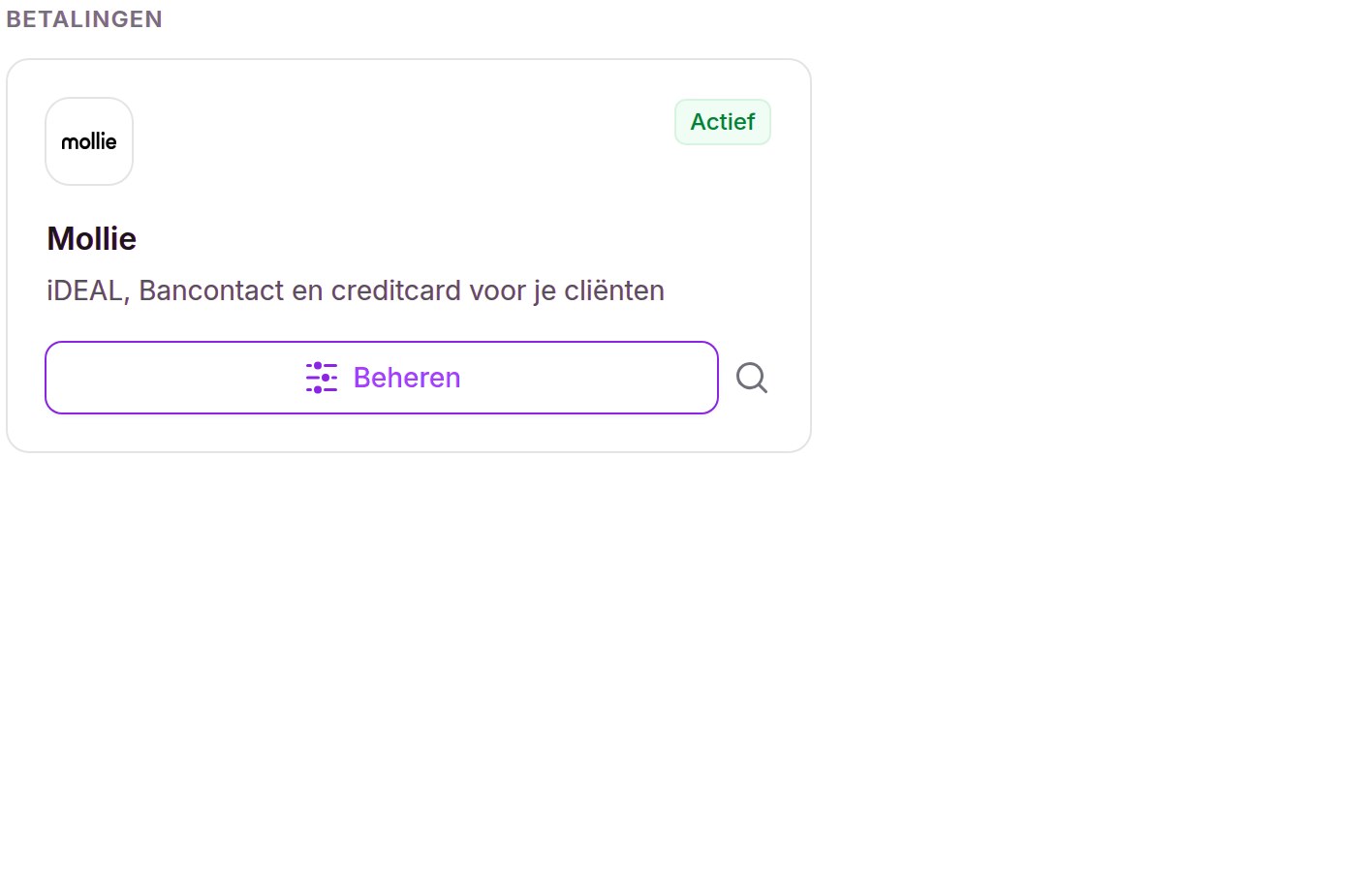 Jouw betalingen via een vertrouwde betaalprovider.