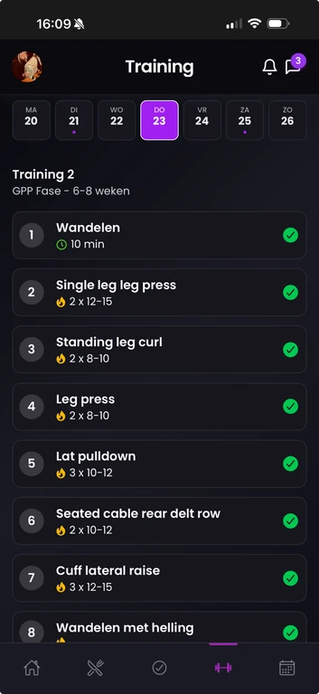 Coachio mobiele app